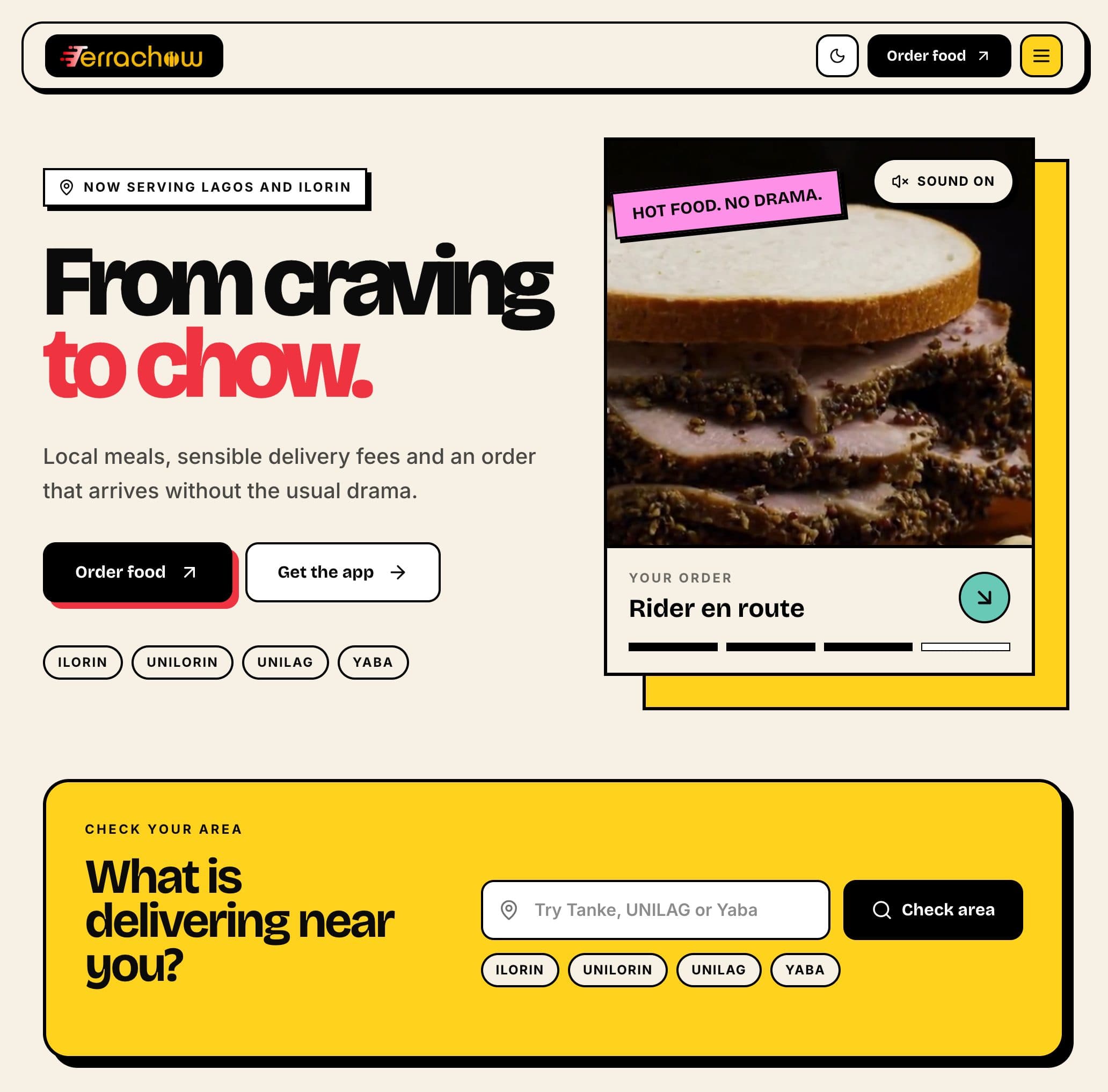 Terrachow — Nigerian Food Delivery & Logistics Platform